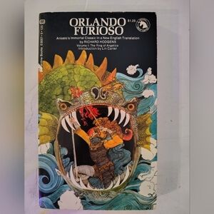 ORLANDO FURIOSO by Richard Hodgens (1973) Ballantine Adult Fantasy 1st Edition